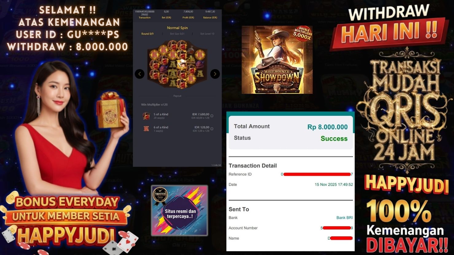 HAPPYJUDI JACKPOT SLOT WILD BOUNTY SHOWDOWN